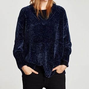Zara chenille oversized sweater